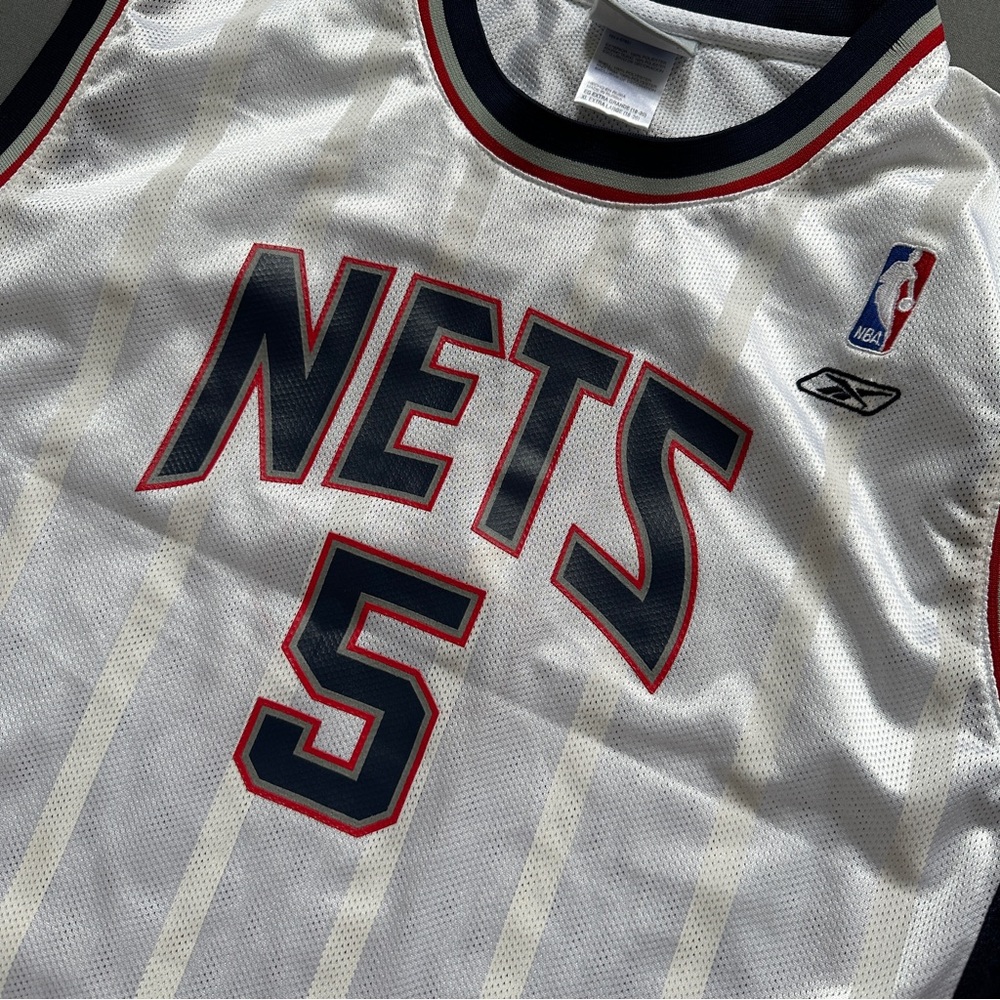 Reebok Nets Jersey SIZE XL Kidd Number 5 - Picture 2 of 8